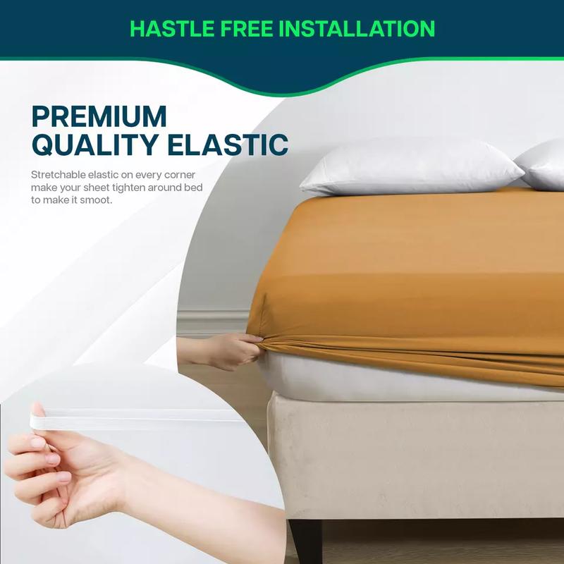 Cozy Products 25cm Deep Elastic Fitted Sheet for Mattresses - Soft and Comfortable - All Sizes Available 4