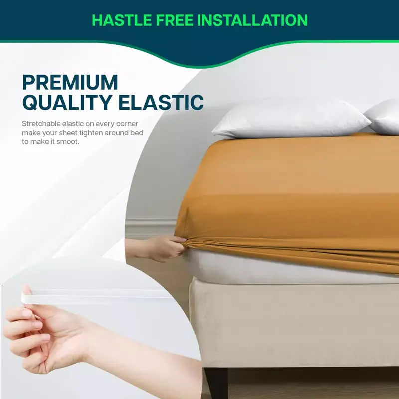 Cozy Products 25cm Deep Elastic Fitted Sheet for Mattresses - Soft and Comfortable - All Sizes Available 4