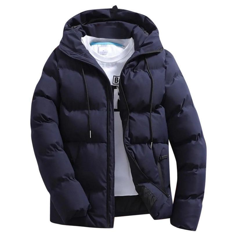 [2025]Fashion Parkas Men Winter Overcoat Men's Casual Jacket Warm Hooded Thick Puffer Coat Outwear Business Hombre Menswear Tops Underwear Human 6