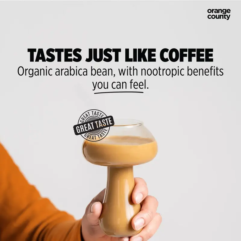 Orange County (Sample Size) Focus & Energy BRAIN FOOD | Mushroom Coffee Supplement brain health sugar free 1