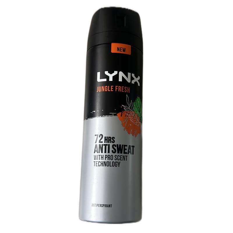 Lynx Jungle Fresh Antiperspirant Spray 72H Protection Deodorant 200ml, 0