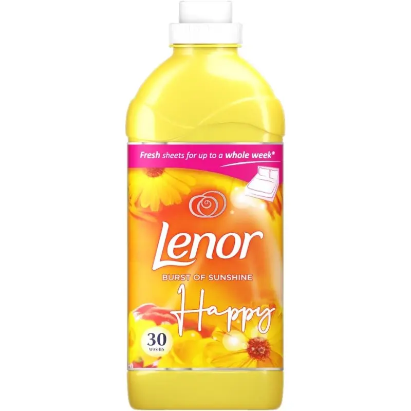 Lenor Fabric Conditioner, Washing Liquid Laundry Detergent, 30 Washes, 1.05 L, Burst of Sunshine
