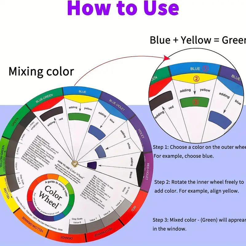 Creative Colour Wheel - 9" Paint Mixing & Learning Guide 3