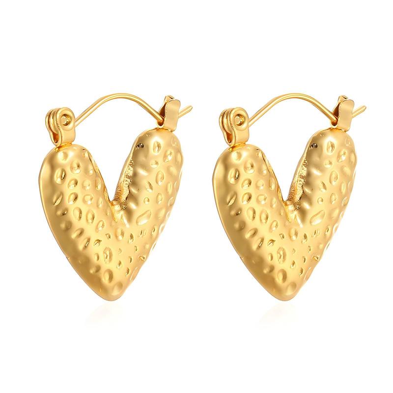 Product Introduction of Axis | Dented Heart Hinged Earrings 6