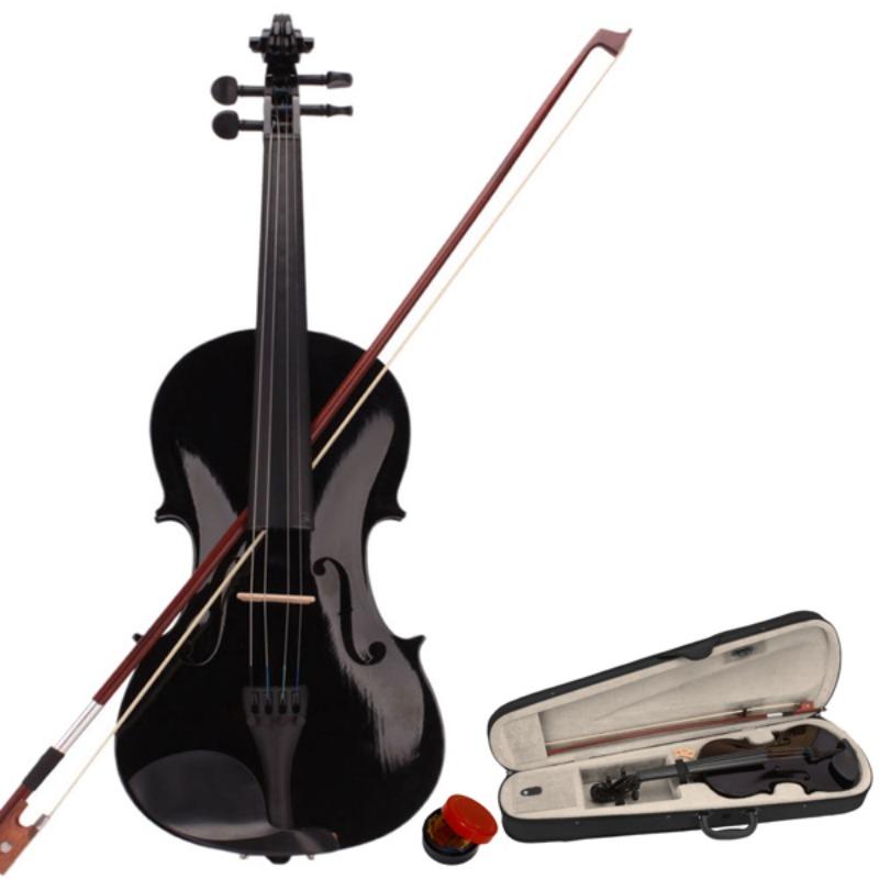 Product Introduction of YNIQUE 4/4 Acoustic Violin Set with Case, Bow, and Rosin (Black) 42
