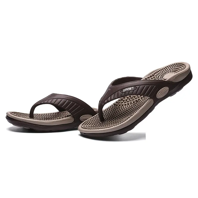 Acupressure Massage Slippers, Flip-Flops, Arch Support, Suitable for Adults, Unisex, Lightweight And Comfortable Summer Sandals with Shock Absorption And Anti-Slip Features, Ideal for Indoor And Outdoor Use at The Beach During Spring And Summer. 3