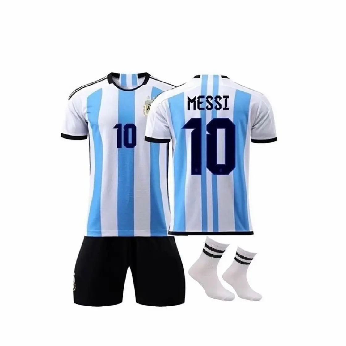 Football kits for kids #10 | Includes Short- h Sleeved Shirt, Socks and shorts