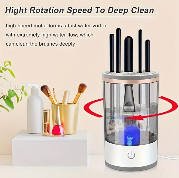 Electric Makeup Brush Cleaner - Clean Your Brushes Easily and Safely Cosmetic Pack Flawless Cleansing 5