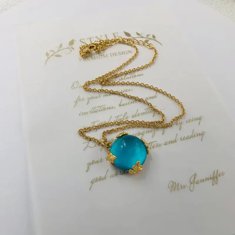 Azure Gold Plated Jewellery Set: Necklace, Bracelet & Earnings, Gold Layering Necklaces, Jewelry Gift Set for Wife/Mum, TIKTOK Jewelry Set, Birthday Gift, Anniversary Gift, necklace jewelry, Christmas Gift, clover necklace, Best Gift, Wedding Jewelry Set 5