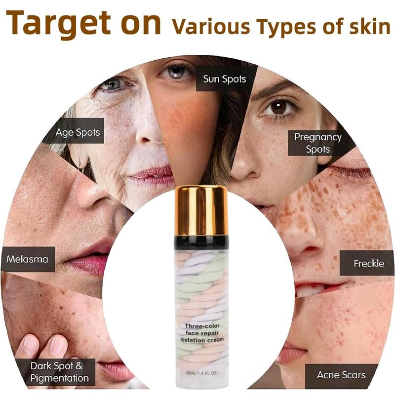 One Step Colour Corrector Primer,Face Primer Makeup,Pore Concealer Primer Cream,Colour Correcting Cream,Make Up Primer Base,Face Base Primer,Skin Primer,Oil Control,Brightening&Moisturizing 3