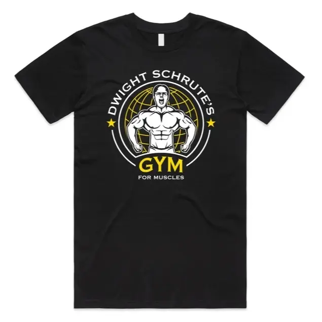 Dwight Schrute’s Gym For Muscles T-shirt, Funny Office us Menswear