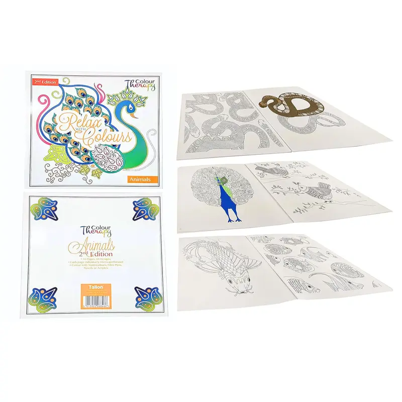 Colour Book and Colour Pens Set Fine Tip Fibre Pen set (30 Colours) Art & Craft for Kids and Adults 2