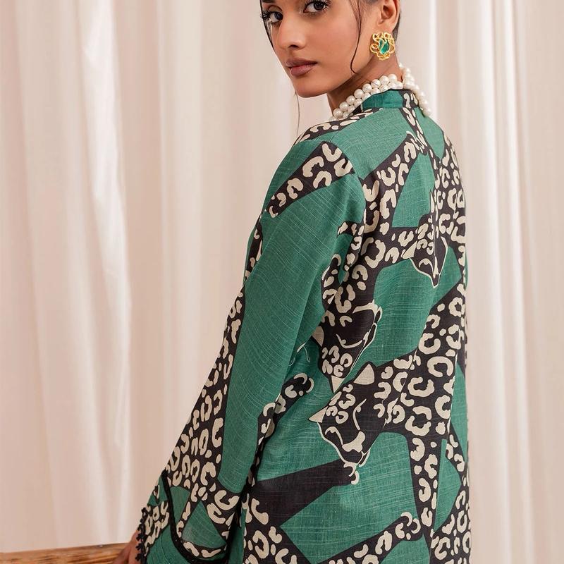 Nureh - 2 Piece Printed Khaddar Shirt paired with Printed Khaddar Trouser regular chic 5