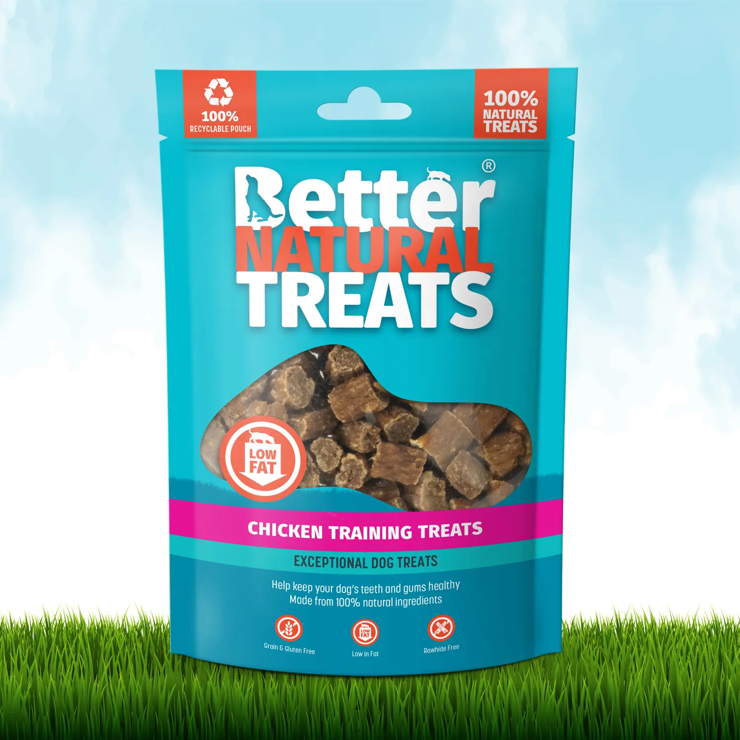 Better Natural Treats Chicken Training Treats 90g Dog Treats weight control no wheat grainfree dogtreats human grade