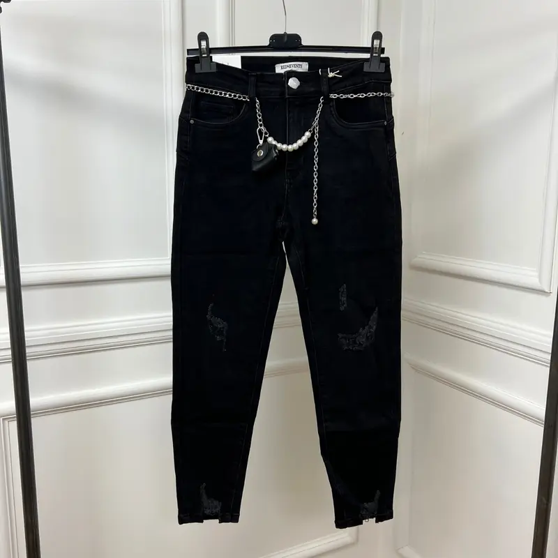 Miss Hussy - Women’s Distressed Stretch High Waist Skinny Jeans UP TO UK20 – Amelie 3