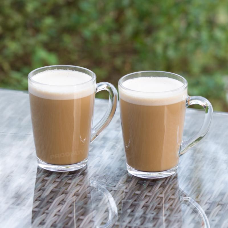 (2-3 days Arriverd) Set of 4 Glass Coffee Mugs 300ml Tea Cups Cappuccino Latte Hot Drinks Glasses Drinkware 1