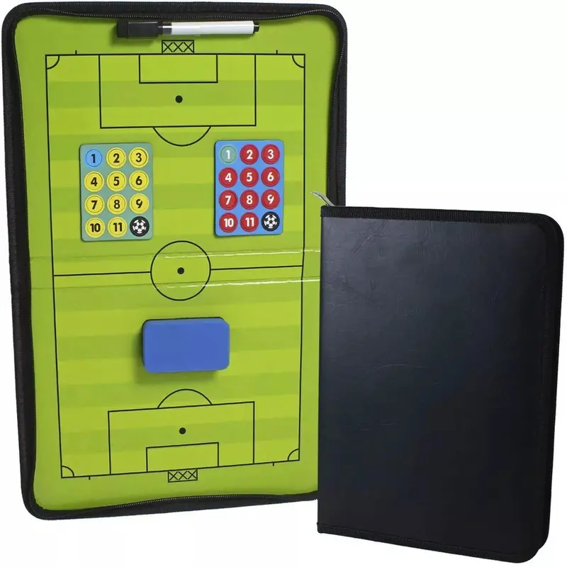 Magnetic Football Tactics Board Coaching Tactic Training Board Book Folder A3 0
