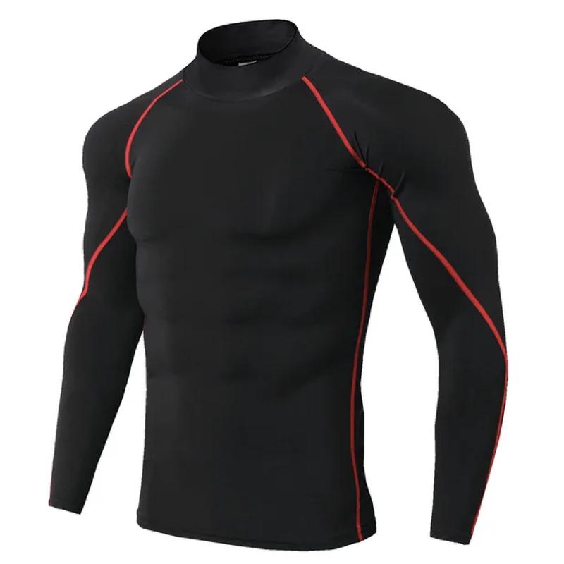 Men Sport T-shirt Quick Dry Bodybuilding Running Shirt Long Sleeve Compression Top Gym T Shirt Men Fitness Tight fit 5