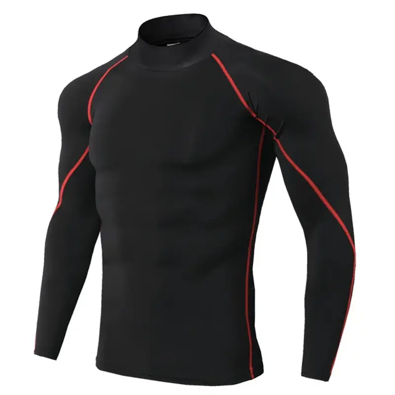 Men Sport T-shirt Quick Dry Bodybuilding Running Shirt Long Sleeve Compression Top Gym T Shirt Men Fitness Tight fit 5