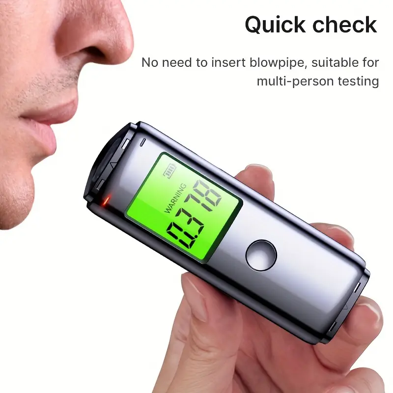 ZBK breathalyzer alcohol tester Blow air automatic testing for drunk driving Rechargeable Two modes of testing 1