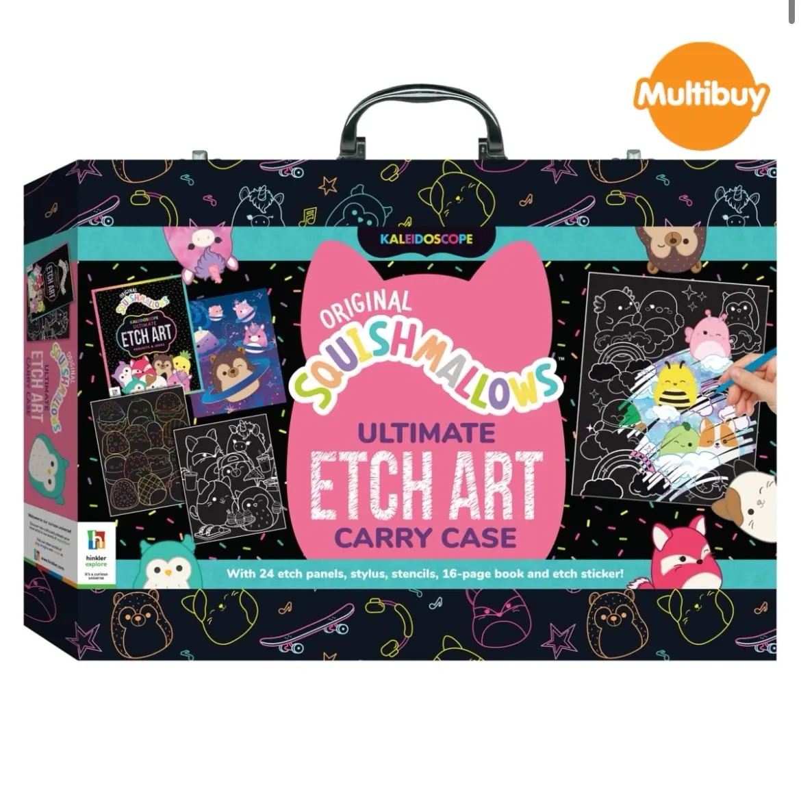 Squishmallows Ultimate Etch Art Carry Case - Perfect for Artistic Outlets