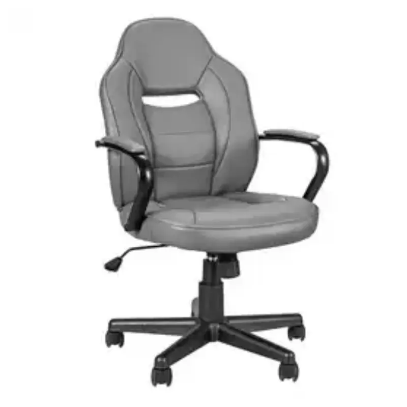 Argos Home Faux Leather Gaming Chair - Grey 1