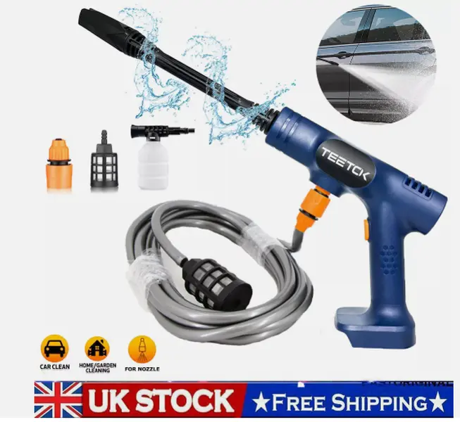 For Makita 18v LXT Pressure Washer Set 45BAR Water High Power Jet Wash Patio Car