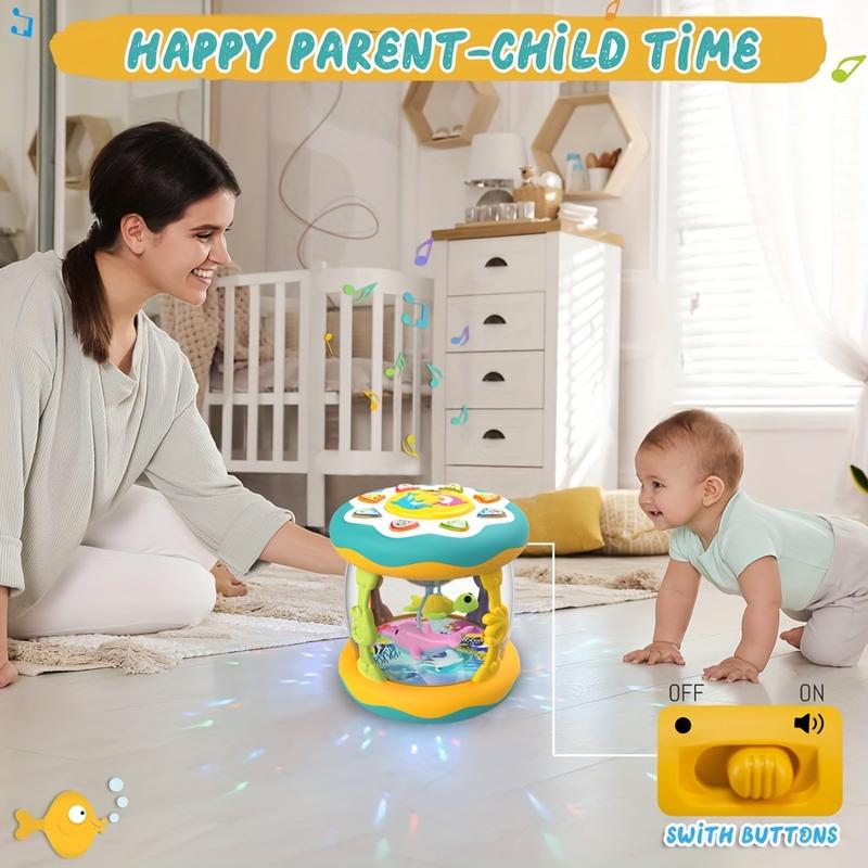 Product Introduction of 1PCS Baby Toys 6 to 12 Months Ocean Projector Light Up Musical for 12-18 Crawling Learning Tummy Time 1 2 3 Year Old Infant Girls Gifts Halloween Gift Christmas Gift(Random accessory color) 5
