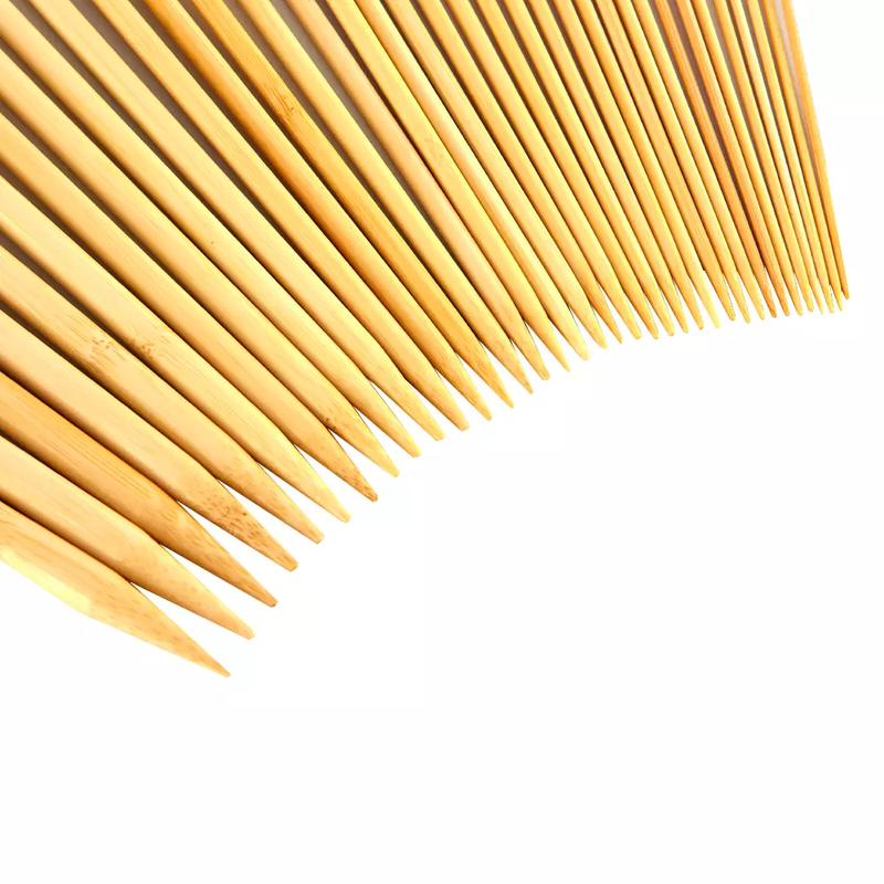 Product Introduction of BAMBOO KNITTING NEEDLE SET 36PCS 18 SIZES (2mm - 10mm) W/ KNITTING GAUGE ZENO 4