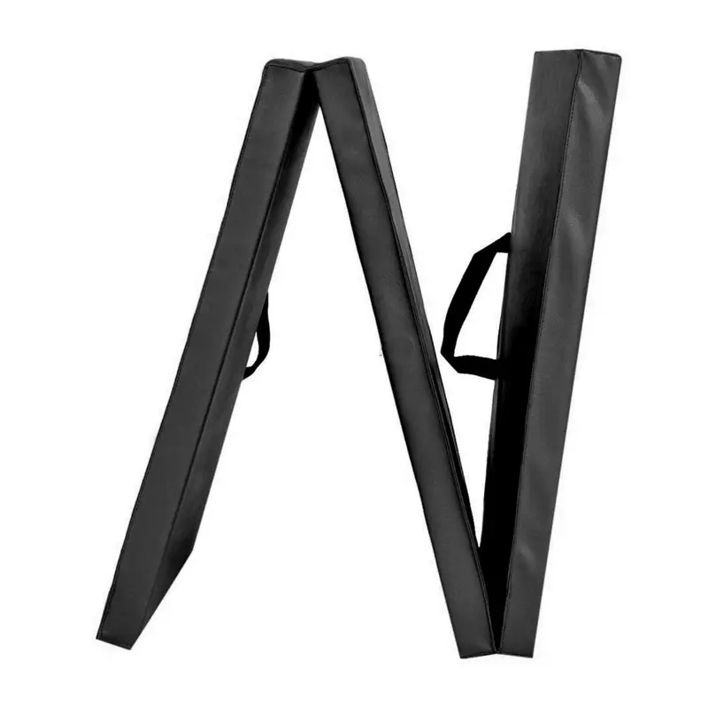 Tri-Fold Exercise Mat with Handles-180cm x 60cm x 5cm Black 3