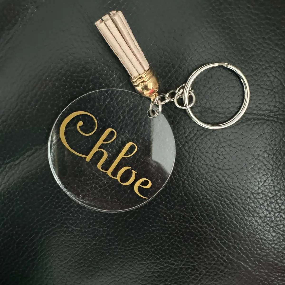 Personalised name keyring