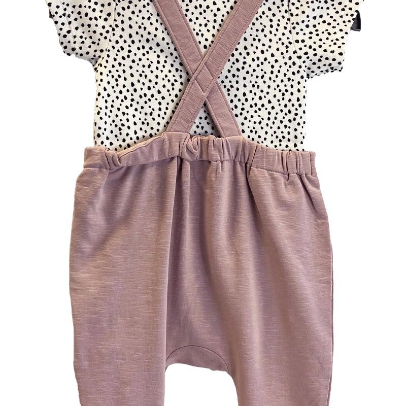 Ex Next Baby Girls Bunny Dungaree And Top Set clothing babygirl outfits 1