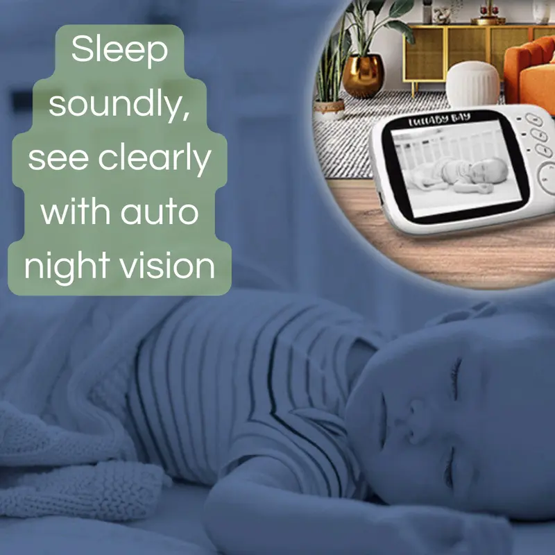 Lullaby Bay® LB603  Advance No-WiFi Baby Monitor with Digital Pan & Zoom and Night Vision 5
