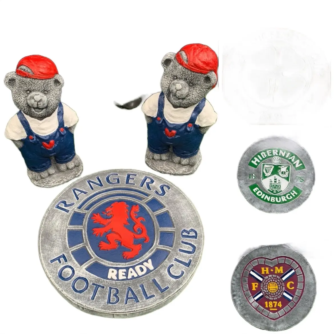 Football bears and football paving stones