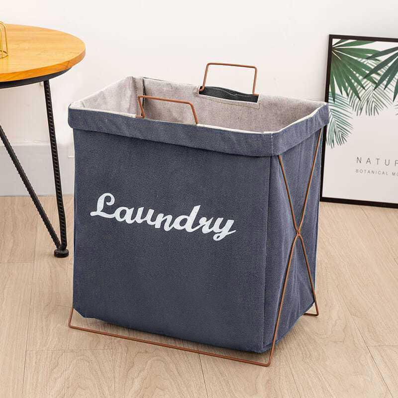 AceHome Waterproof Foldable Laundry Storage Basket foldable with handle 1