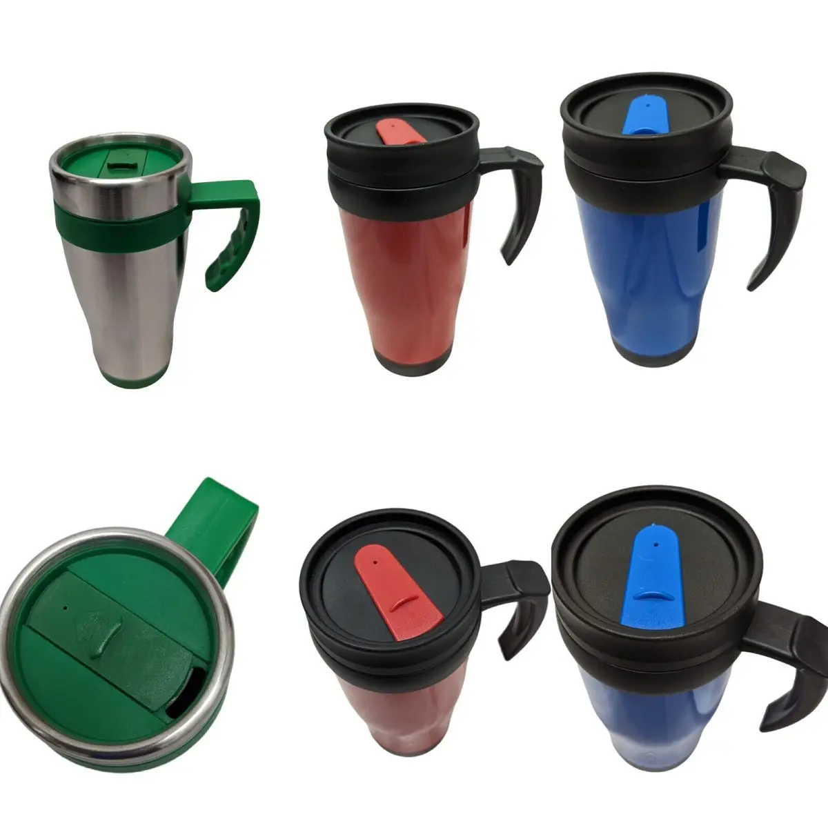 THERMAL INSULATED TRAVEL MUG WITH LID FOR HOT DRINKS TEA COFFEE HOT CHOCOLATE