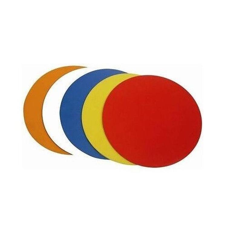 Round Rubber Flat Cones Training Spot Markers Football Pitch Floor Discs Sport 1