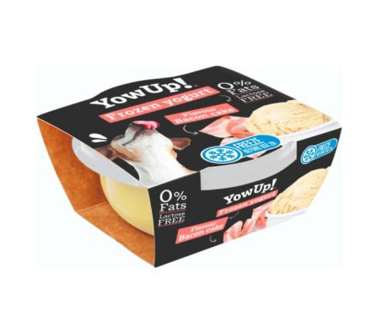 Yowup Frozen Yogurt Bacon Cake 110g Dog Treat Lactose Free 1