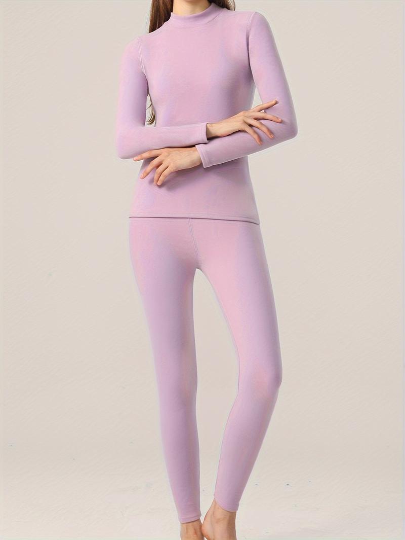 Product Introduction of 2pcs, Autumn And Winter Warm Suit For Women, Including Warm Base Top And Pants, Thermal Wear For Fall And Winter Womenswear Underwear 3