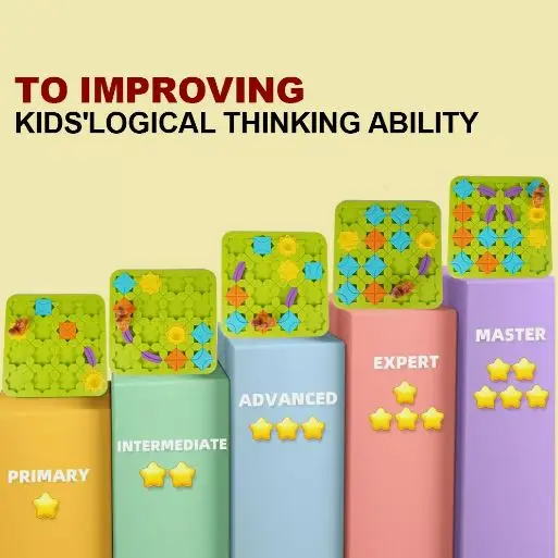 Logical Road Builder Children Puzzle Game Toy Set for Early Education 4