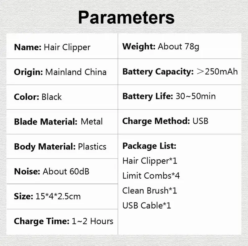 60% off! Professional Men's Hair Clippers & Beard Trimmer - Cordless Electric Shaver Kit for Barber-Grade Grooming (Ideal Christmas Gift) 7
