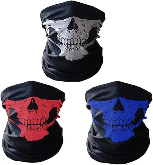 Keegan Mask - Natural Face Mask for Skin Care  3 Piece Multifunctional keegan Face Mask,Breathable Seamless Tube Face Shield Ski Mask