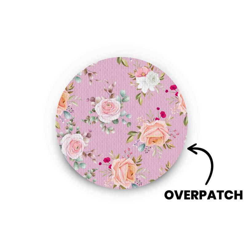 Botanical Bloom patch for Freestyle Libre, Dexcom G6 & G7, Omnipod, and Guardian 3 & 4 Devices - Sweat-Proof, Water-Proof, Fray-Proof, and 21+ Day Wear Time 6