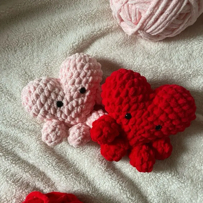 Valentine’s Day Crochet Heart Plushie - Soft and Cuddly Toy