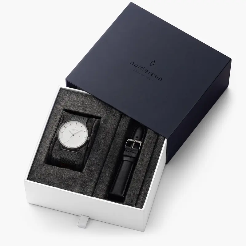 Nordgreen Philosopher Ladies Watch Bundle PH40GMXXMEGULEBL 0