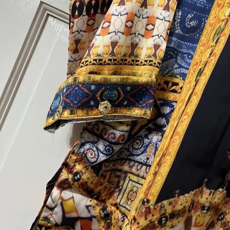 Silk kurta  beautiful with gotta work 2