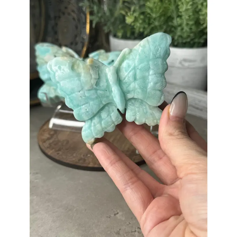 Hemimorphite Crystal Butterflies 2
