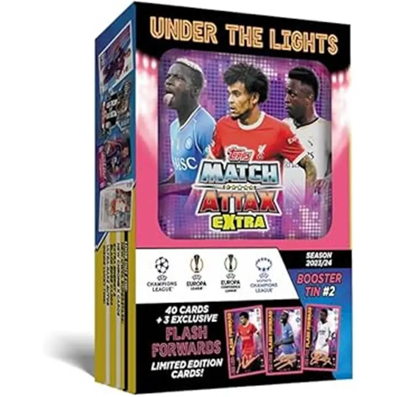 Match Attax Extra 2024 Flash Forwards Booster Tin with 3 Limited Edition Flash Forwards Cards 5