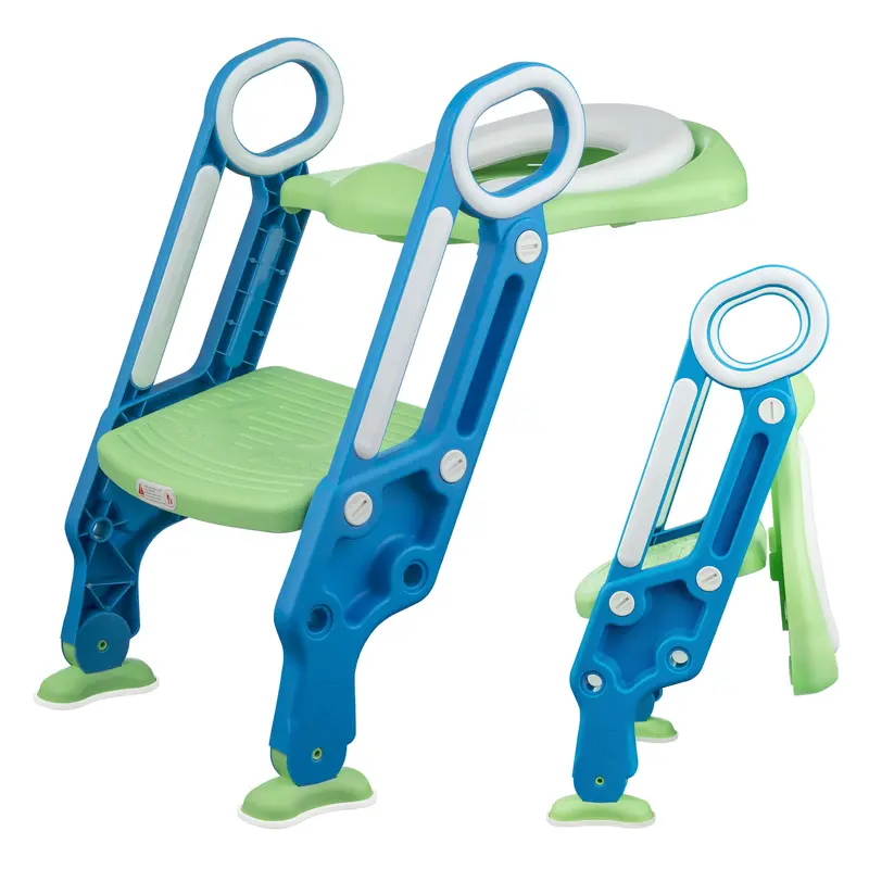 Crystals Children's Step Ladder Potty Trainer with Soft Padding and Foldable Design for Toddler Training 7