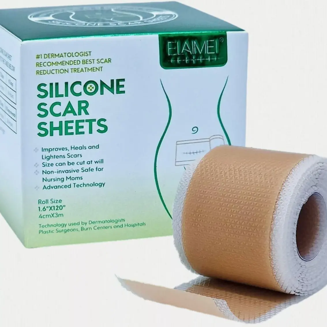 Elaimei Silicone Scar Sheet Scar Removal Silicone Tape Treatment